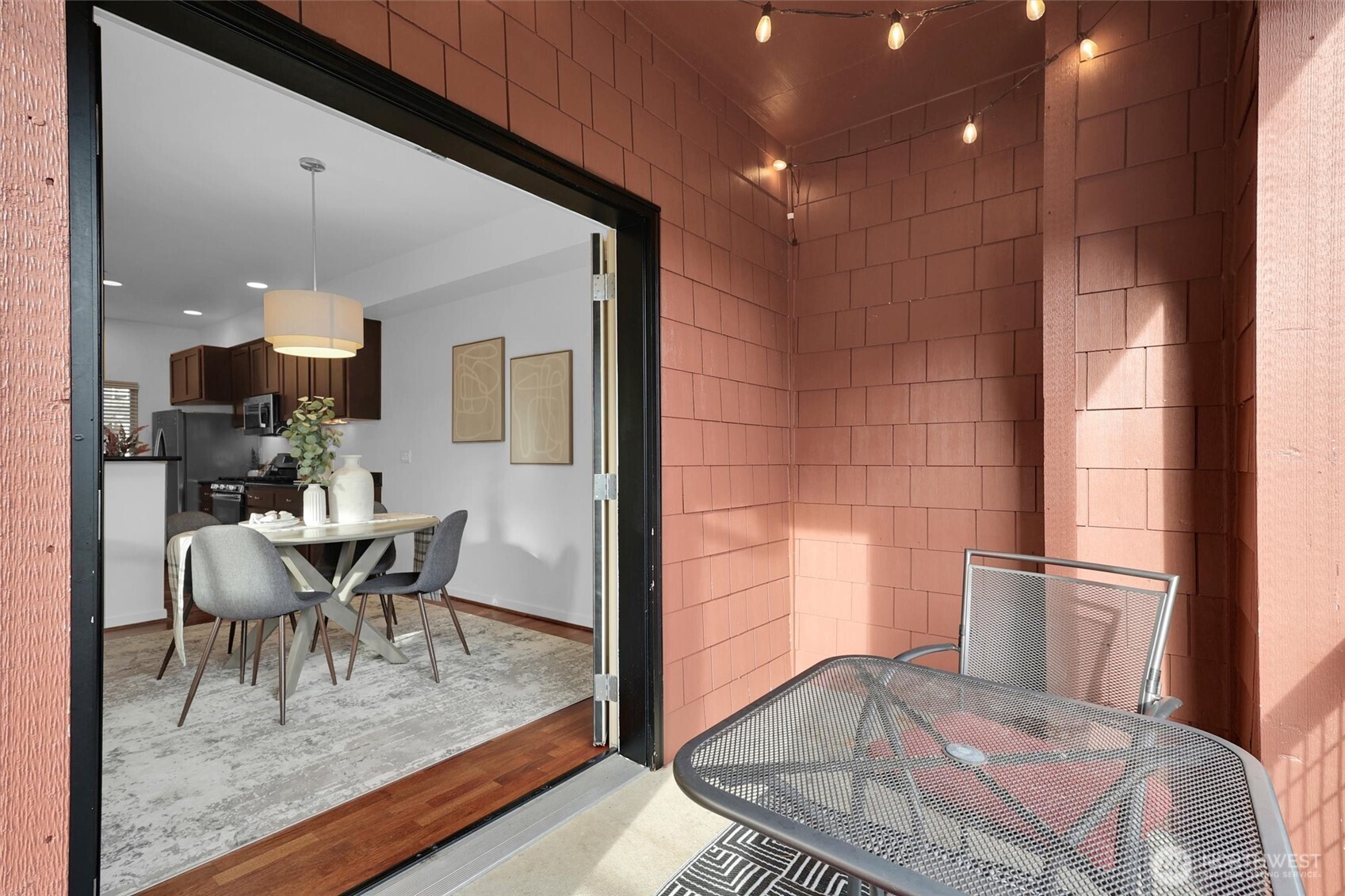 Outdoor living space ideal for relaxing or entertaining.