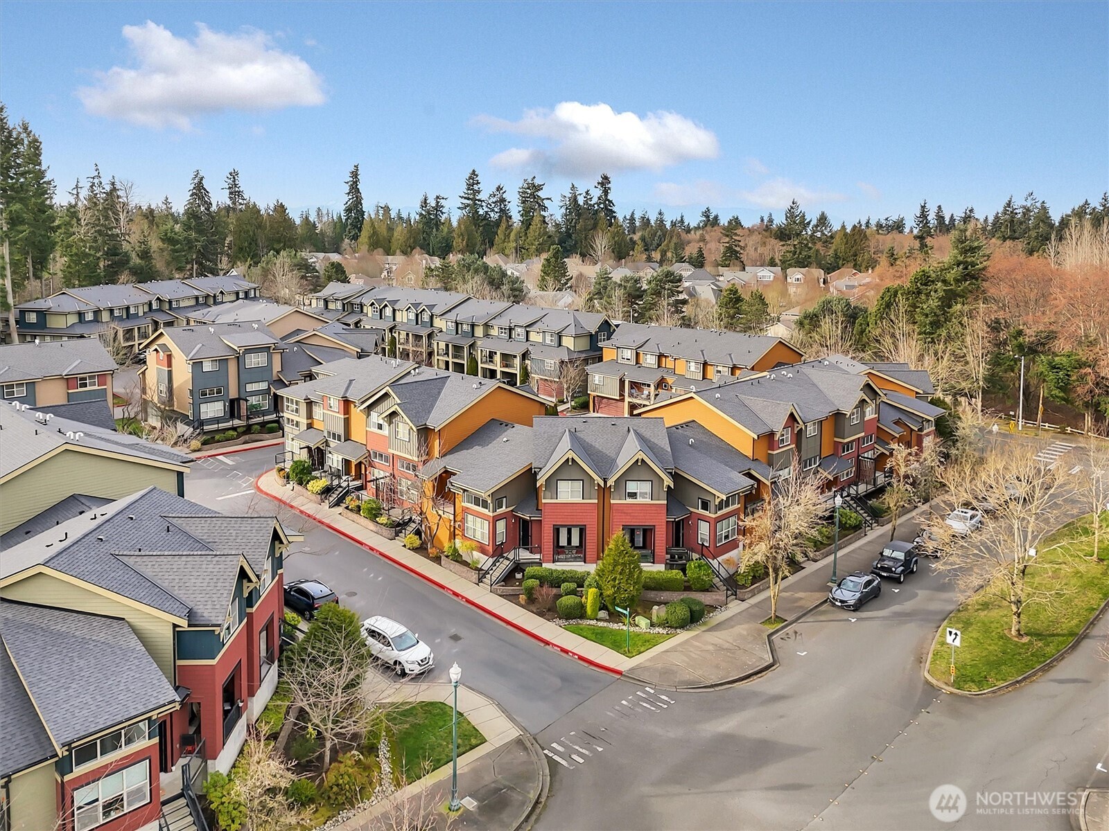Bird’s-eye view of the surrounding community.