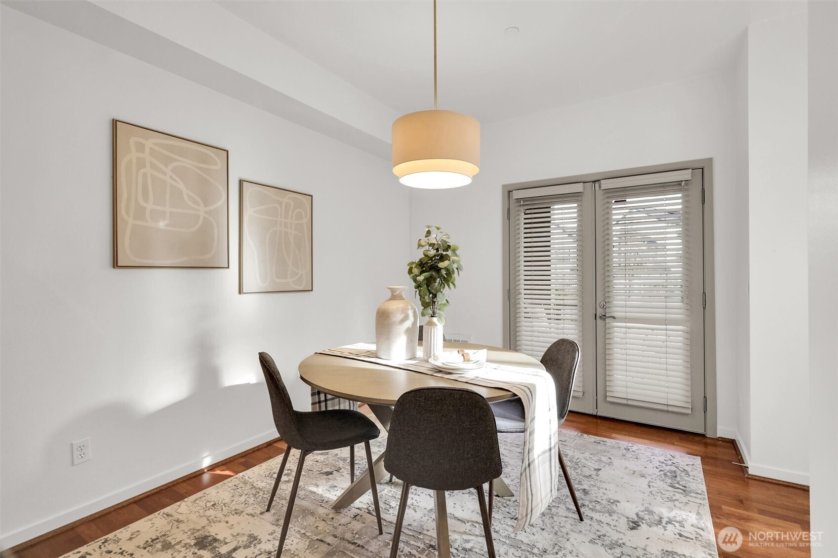 Dining area perfectly positioned for everyday meals or hosting guests.