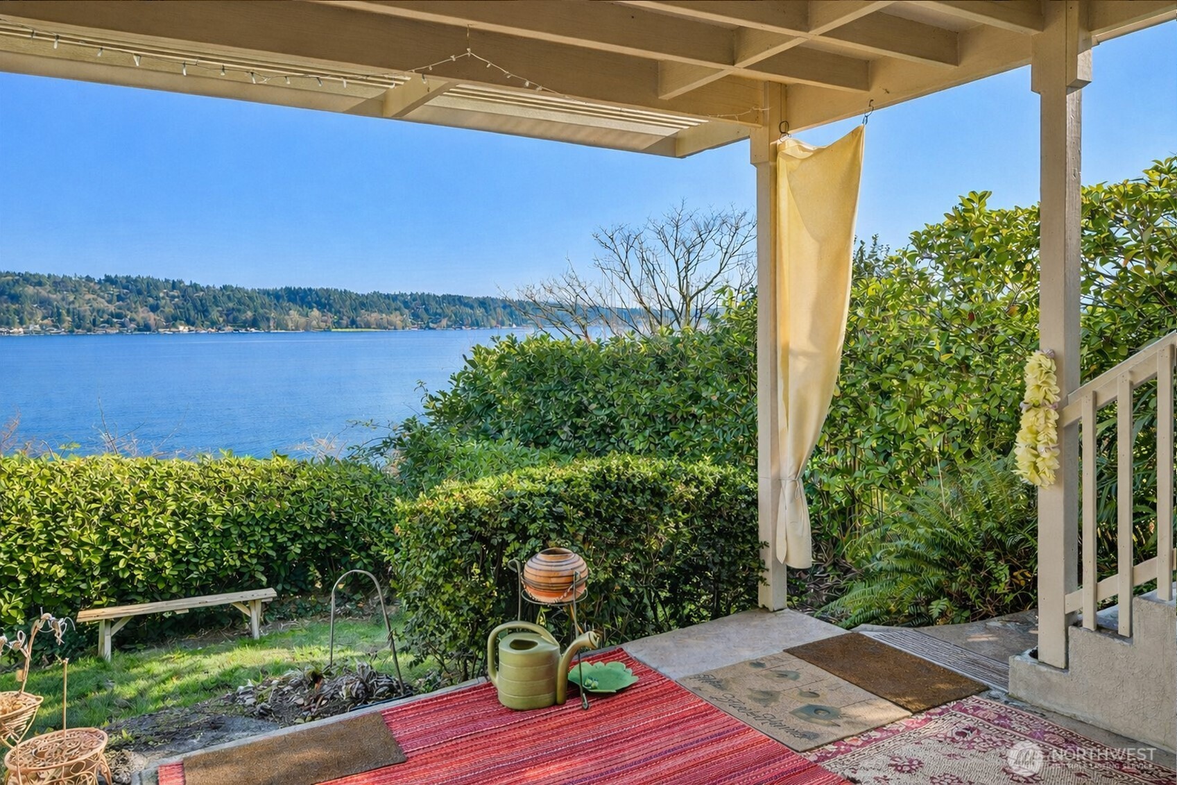 View from the lower level patio.