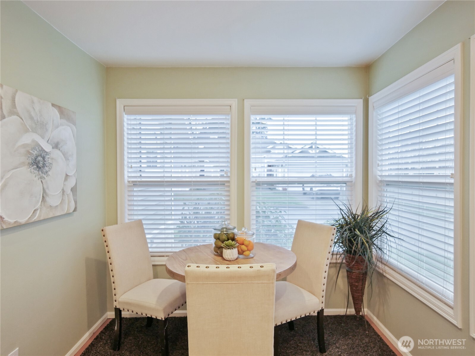 This might just become your favorite spot in the home; a sunny eating nook!