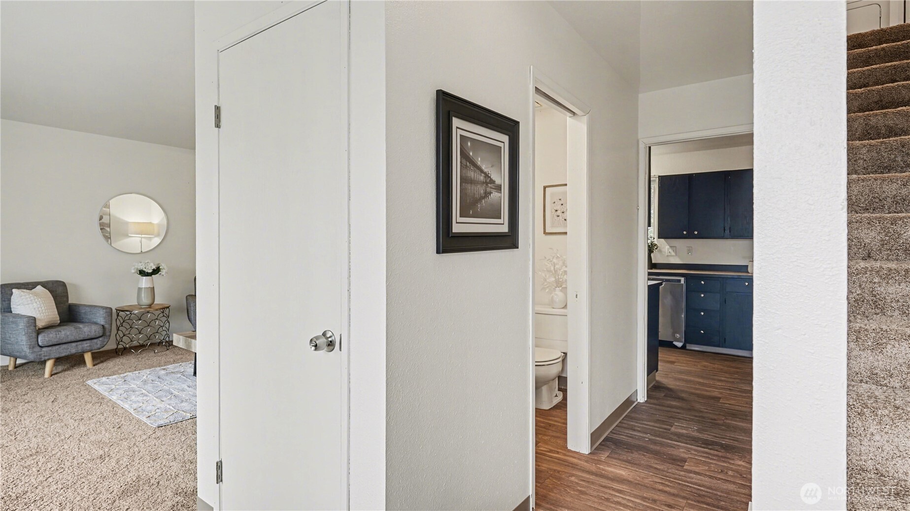 Home enters into the main living space.