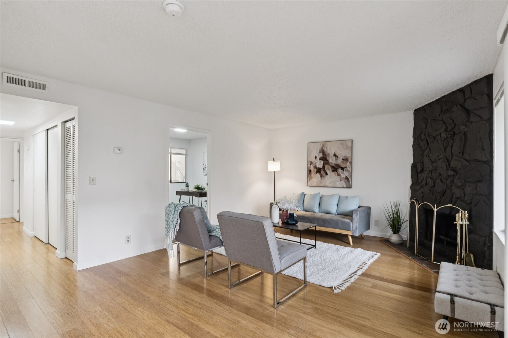 dedicated dining space with storage