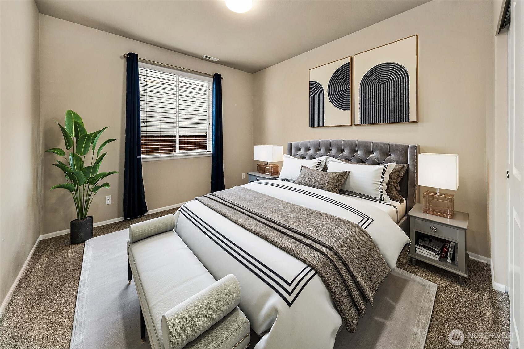 Main floor bedroom, great for a guest suite or Mother-in-Law space.