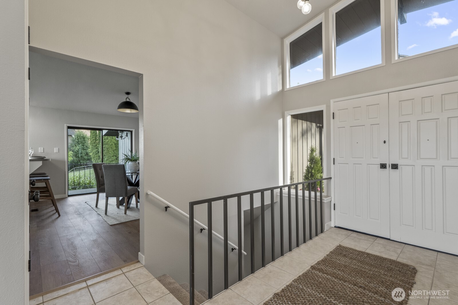 entrance and stairways to downstairs