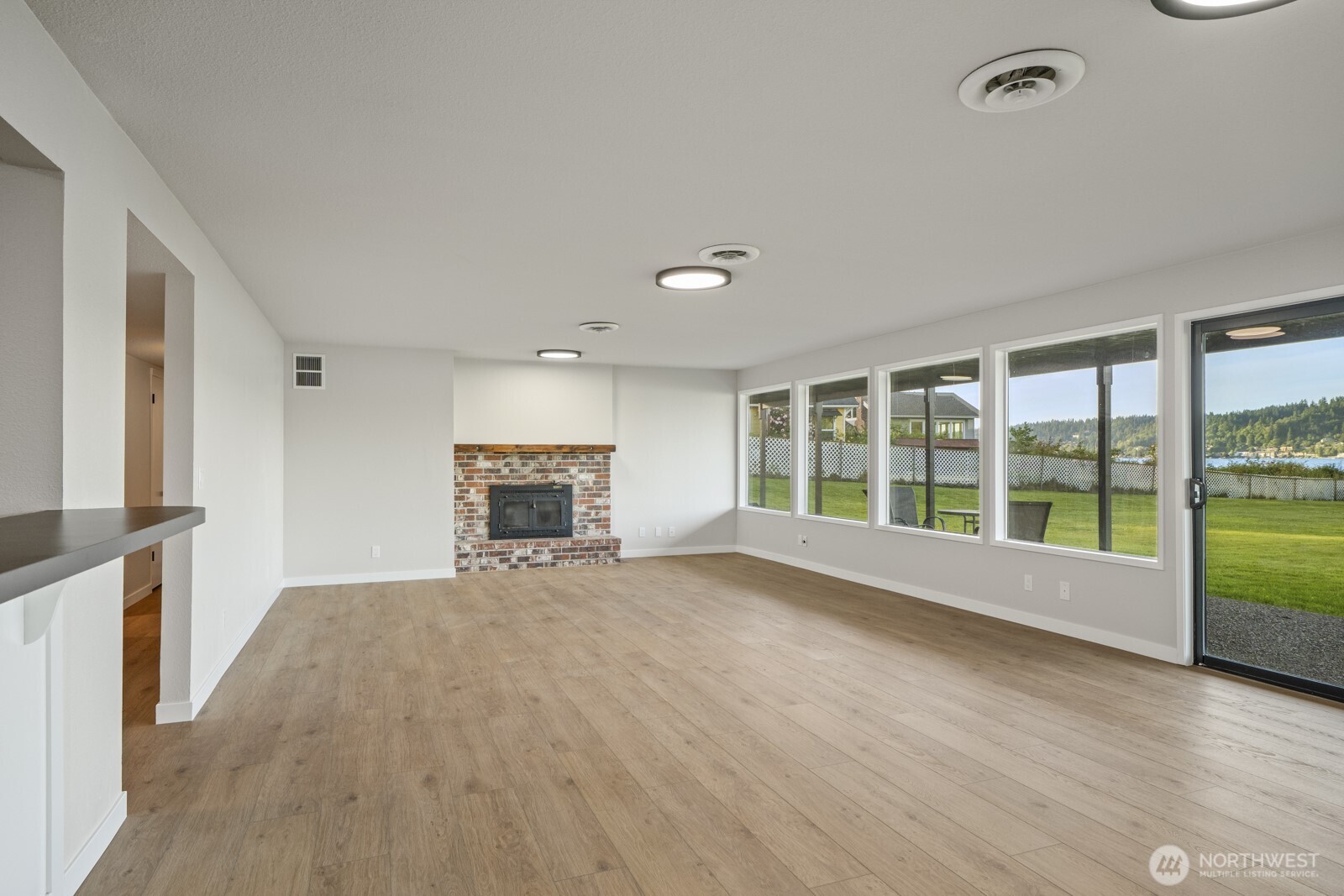 downstairs family room as is