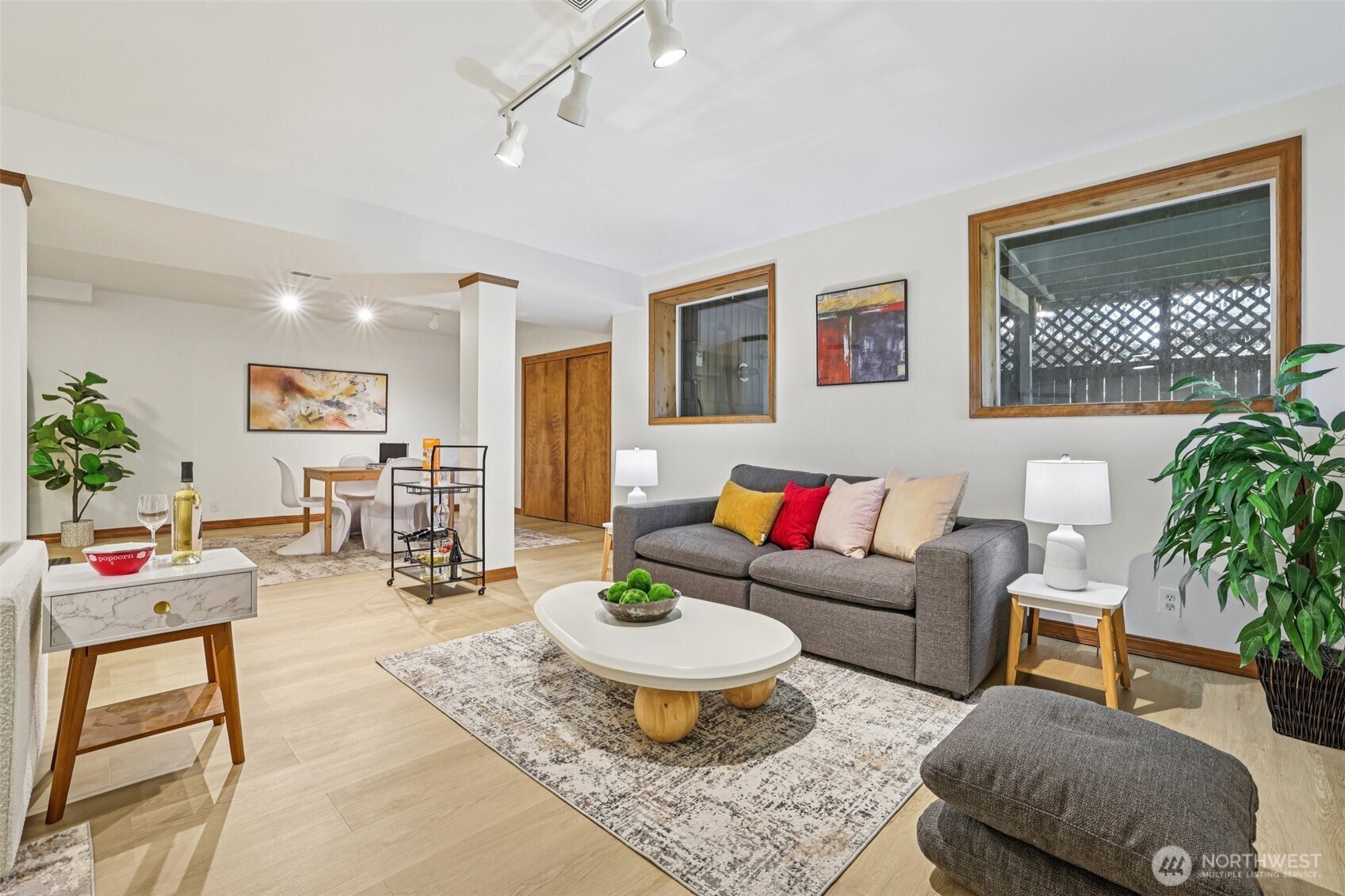 Lower level living/family room