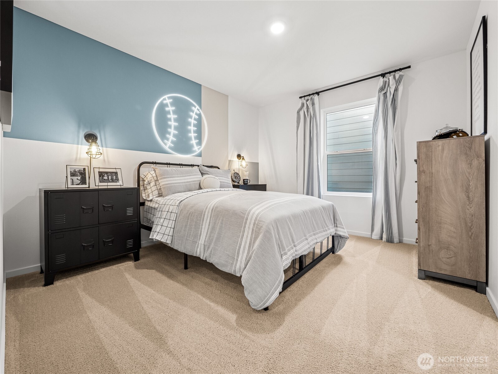 Additional upstairs bedroom with a walk-in closet.  Picture for representational purposes only, colors and features may vary.