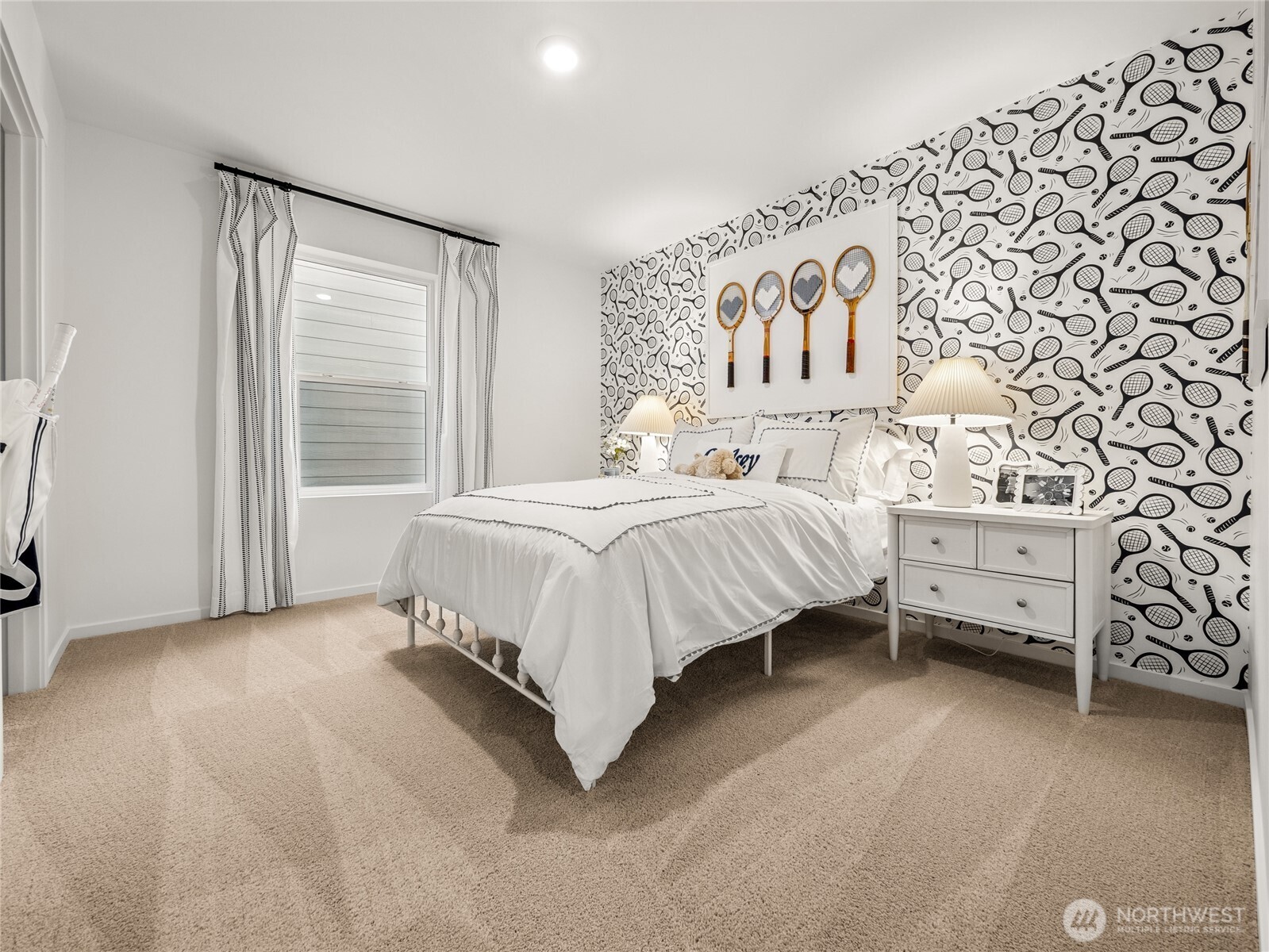 Additional upstairs bedroom with a walk-in closet.  Picture for representational purposes only, colors and features may vary.