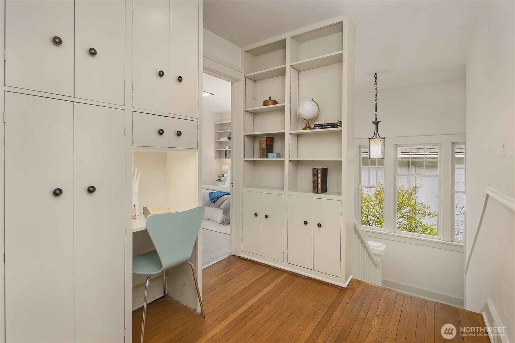 Cascade mountains and lake washington in the distance.