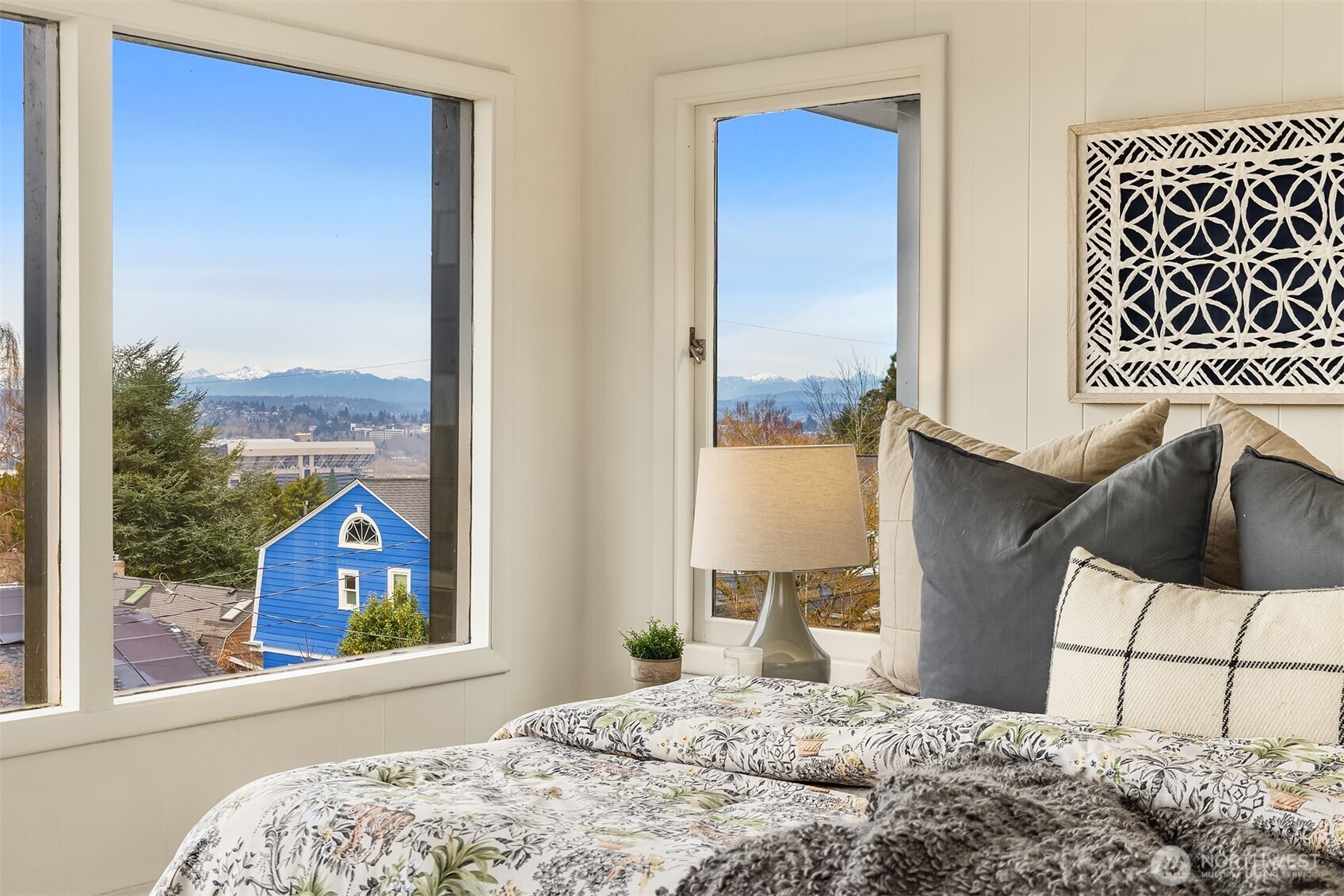 Four large bedrooms upstairs with new carpet.