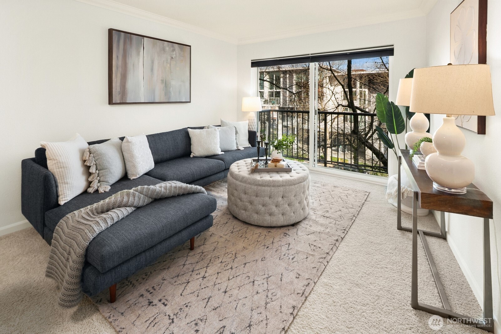 Open-concept kitchen connected to dinning and living areas