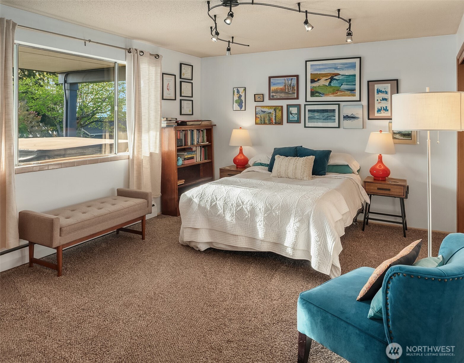 Lower bedrooms enjoy big windows & space