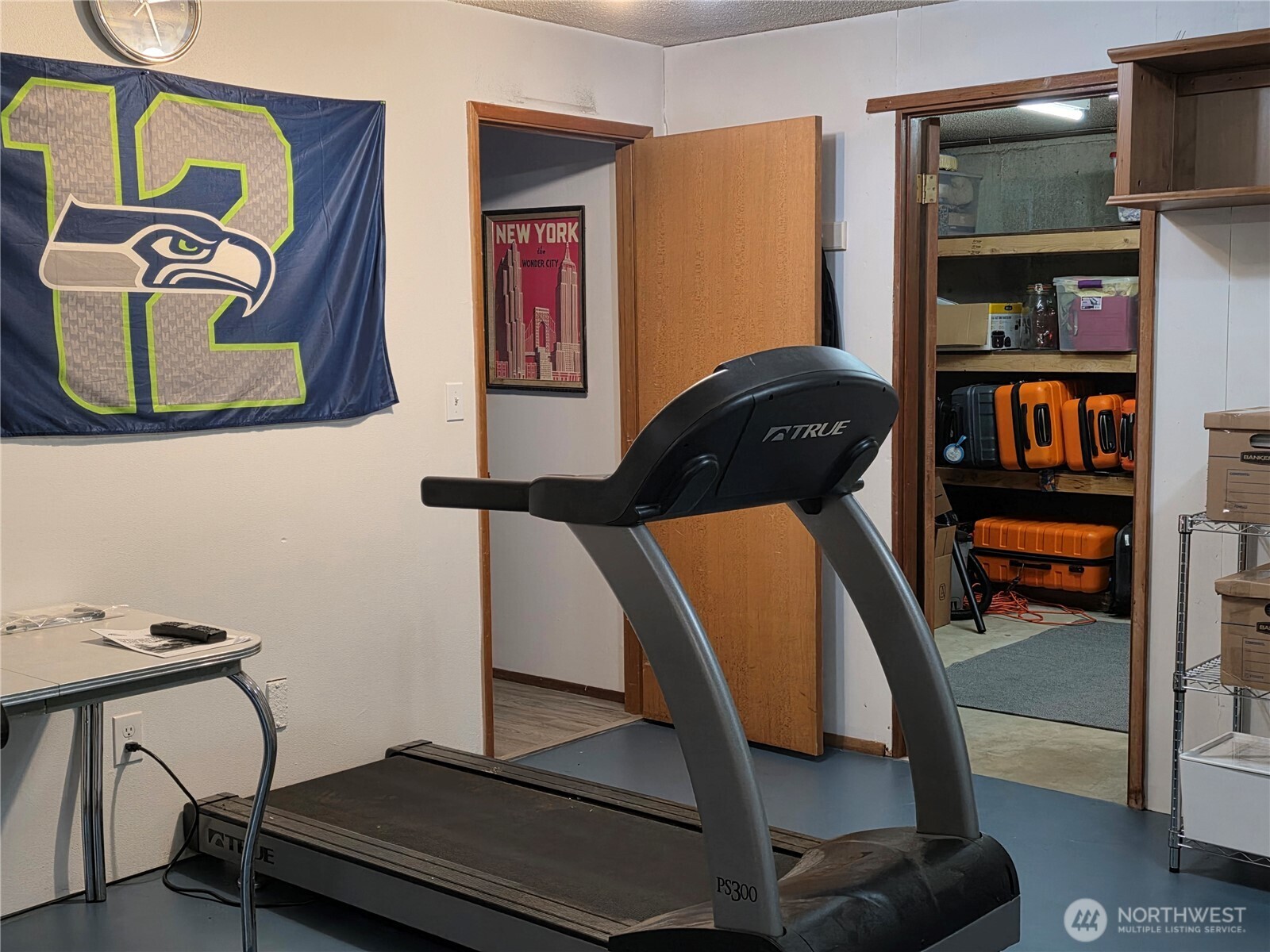 Party time in the rec room for game night, movies or simple quiet time.