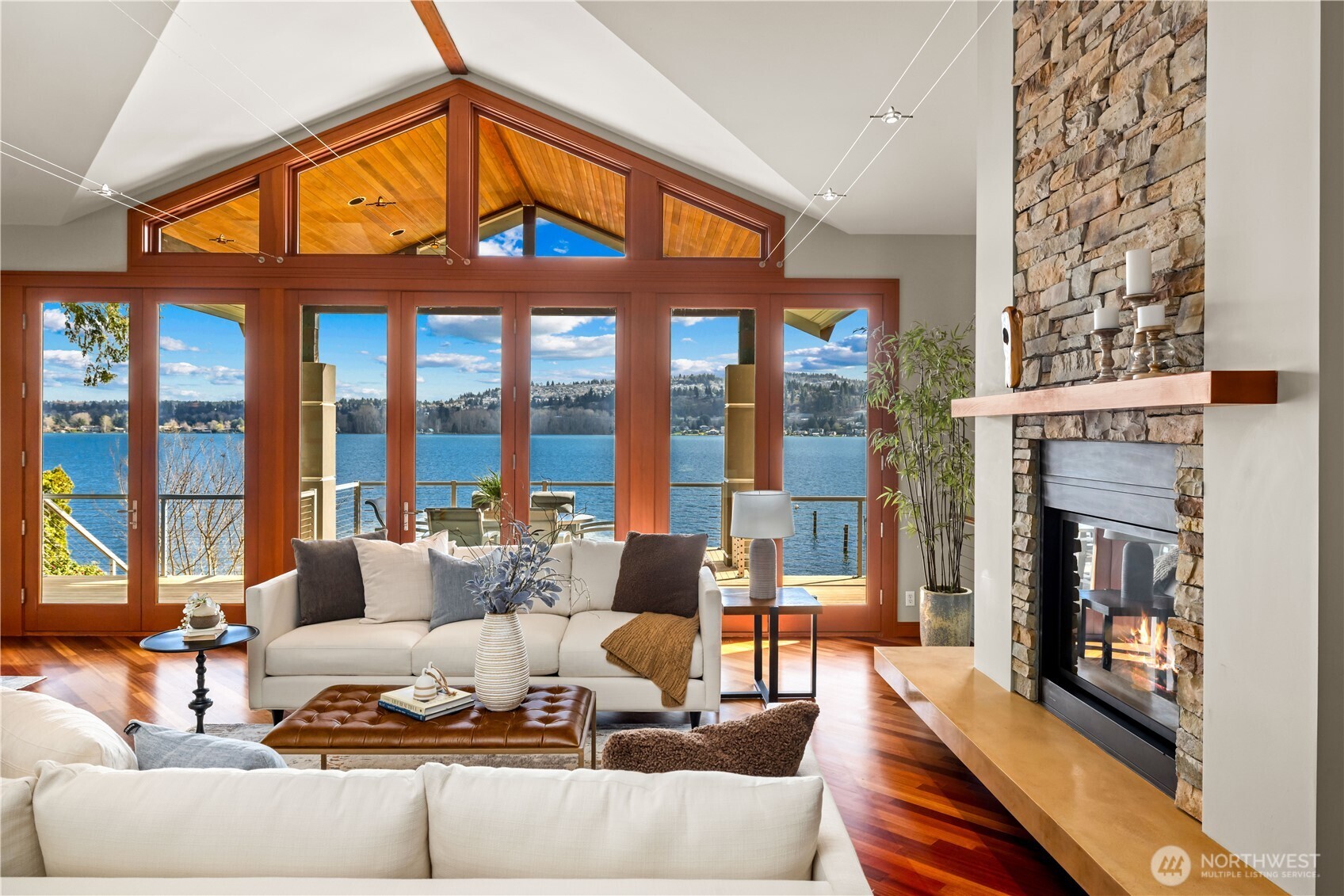 Unwind with spectacular views of Lake Washington.