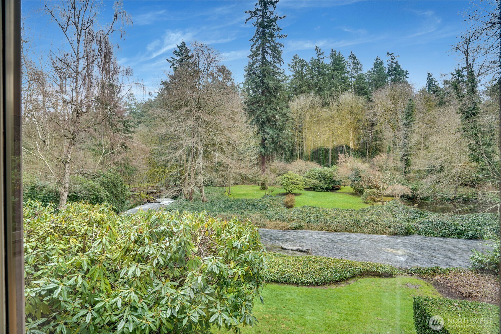 Property carries over both sides of the creek.