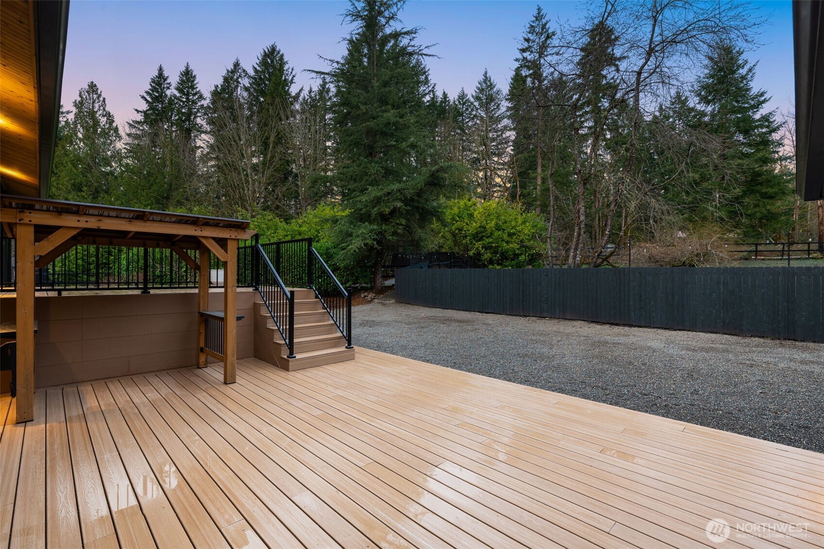 Trex composite deck for all your low-maintence entertaining needs!