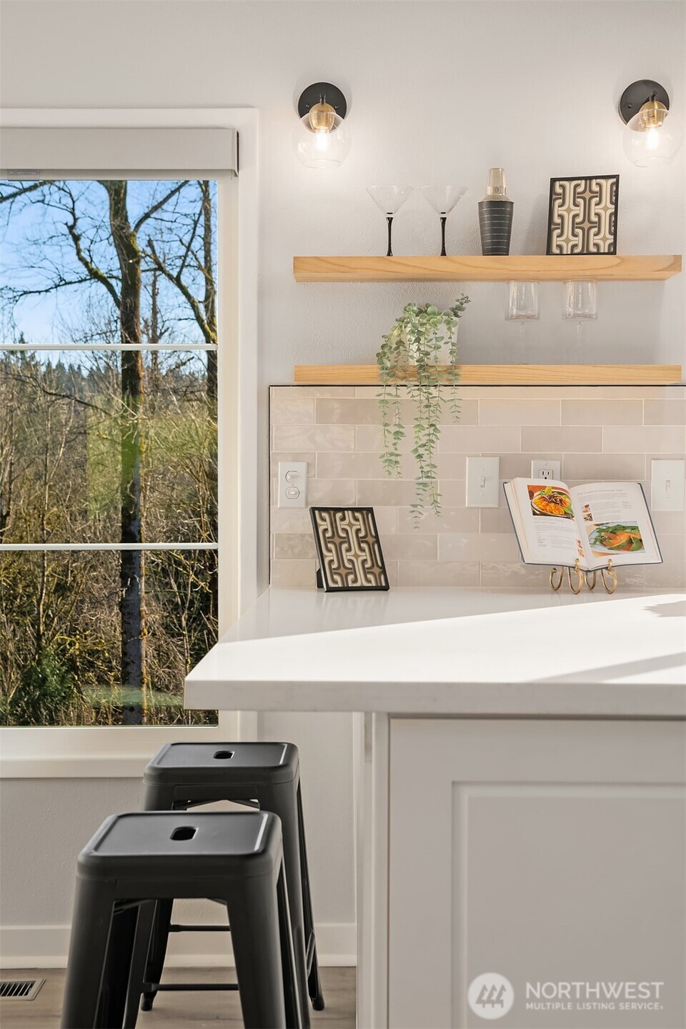 Serene views from the primary bedroom.