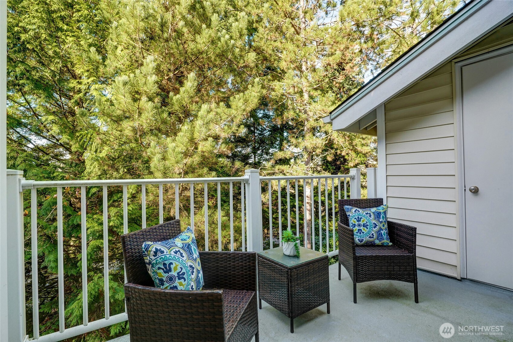 Western facing deck