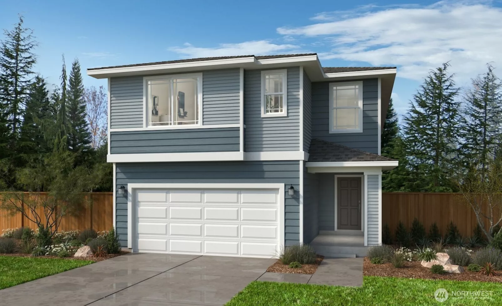 This is an exterior rendering of Elevation C color scheme K