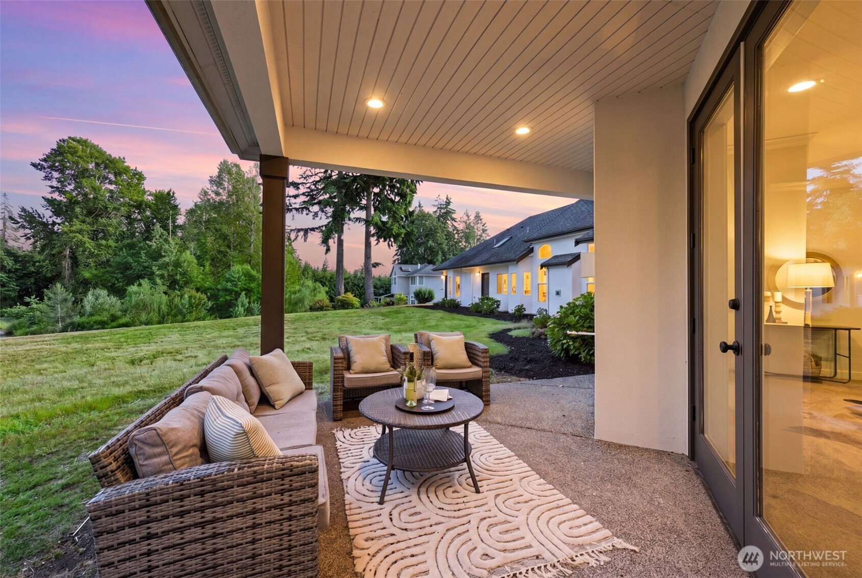 Enjoy evenings on the patio, or unwind in the hot tub.