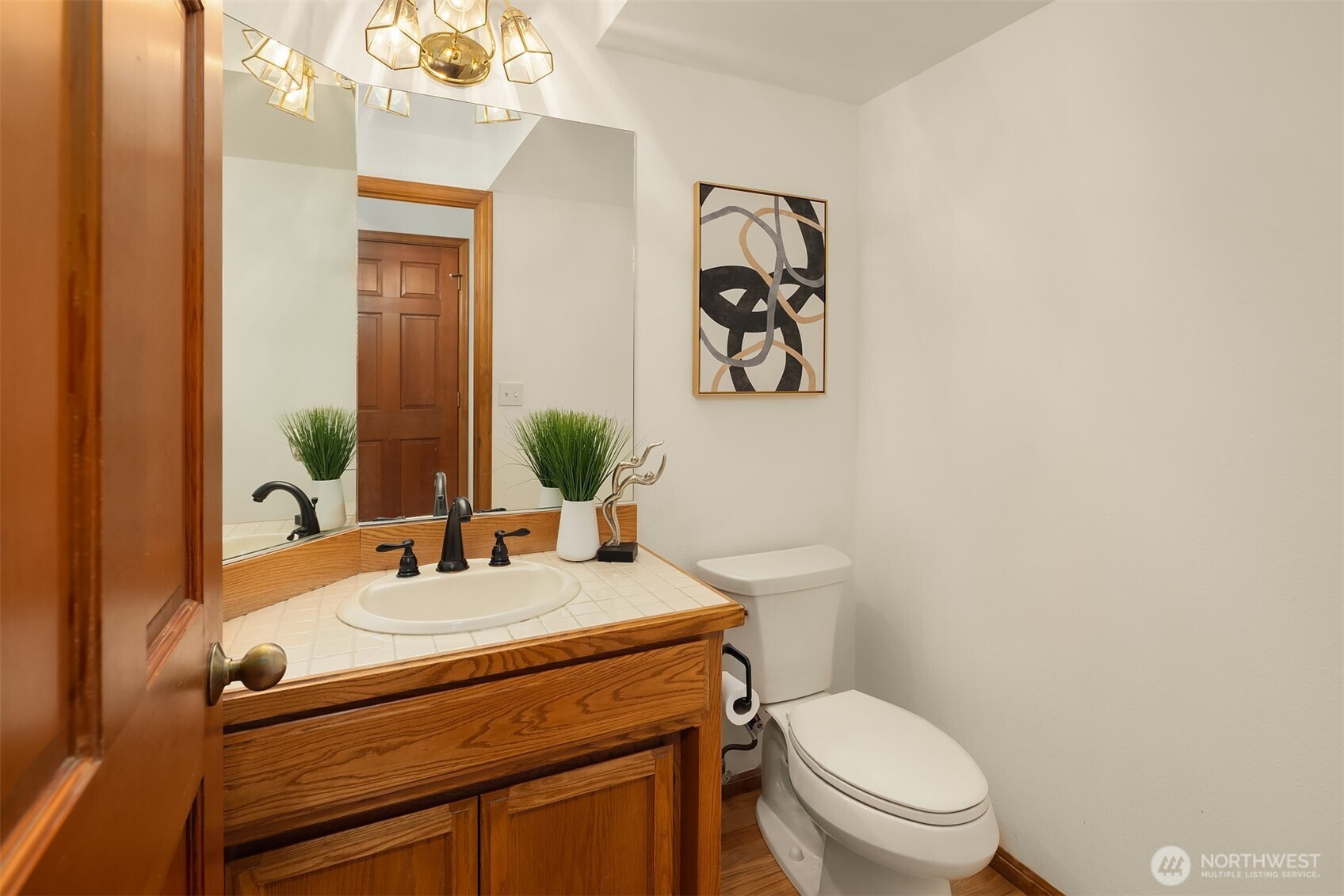 Family room leads out to deck