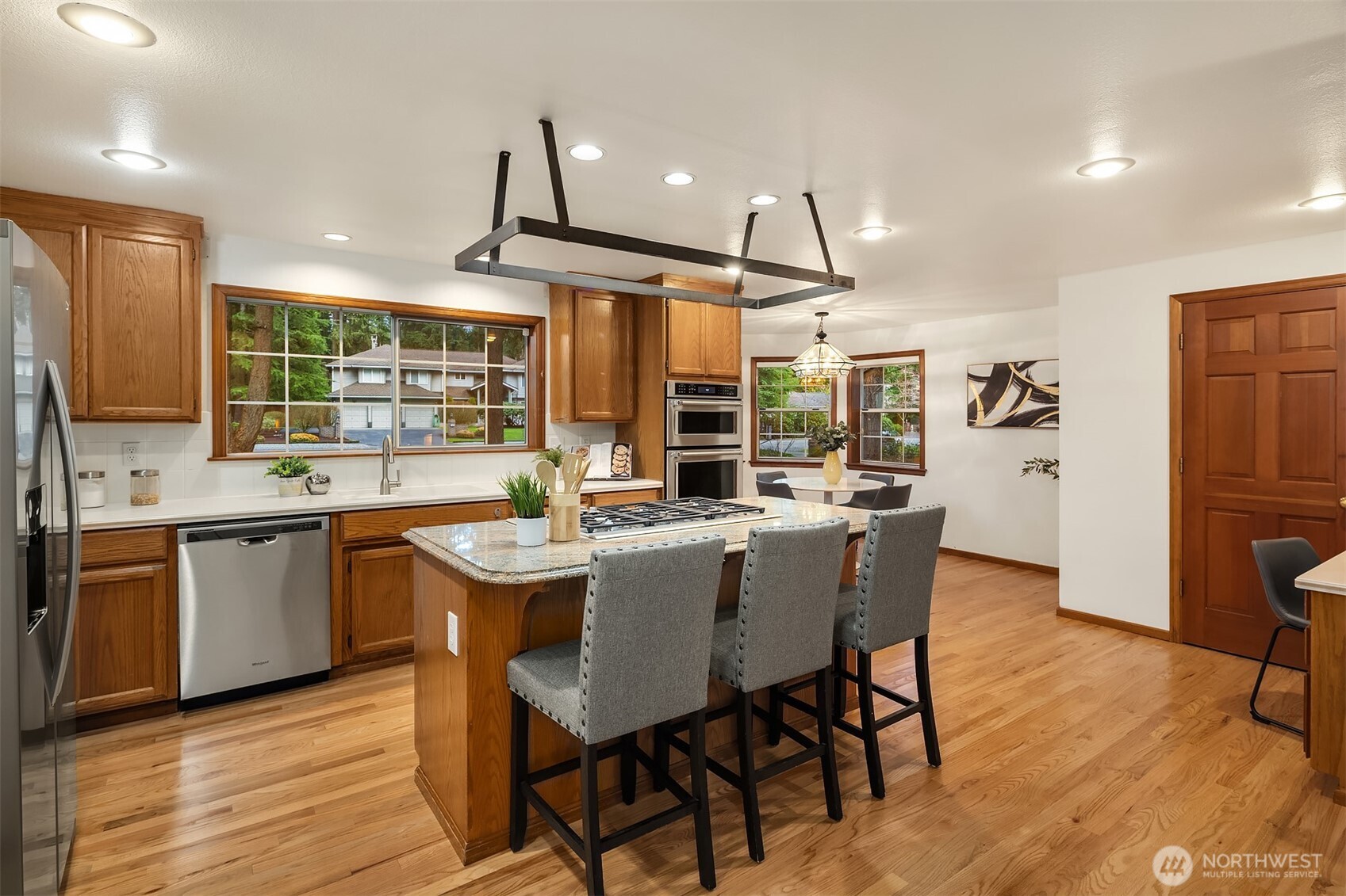 Light-filled dining room