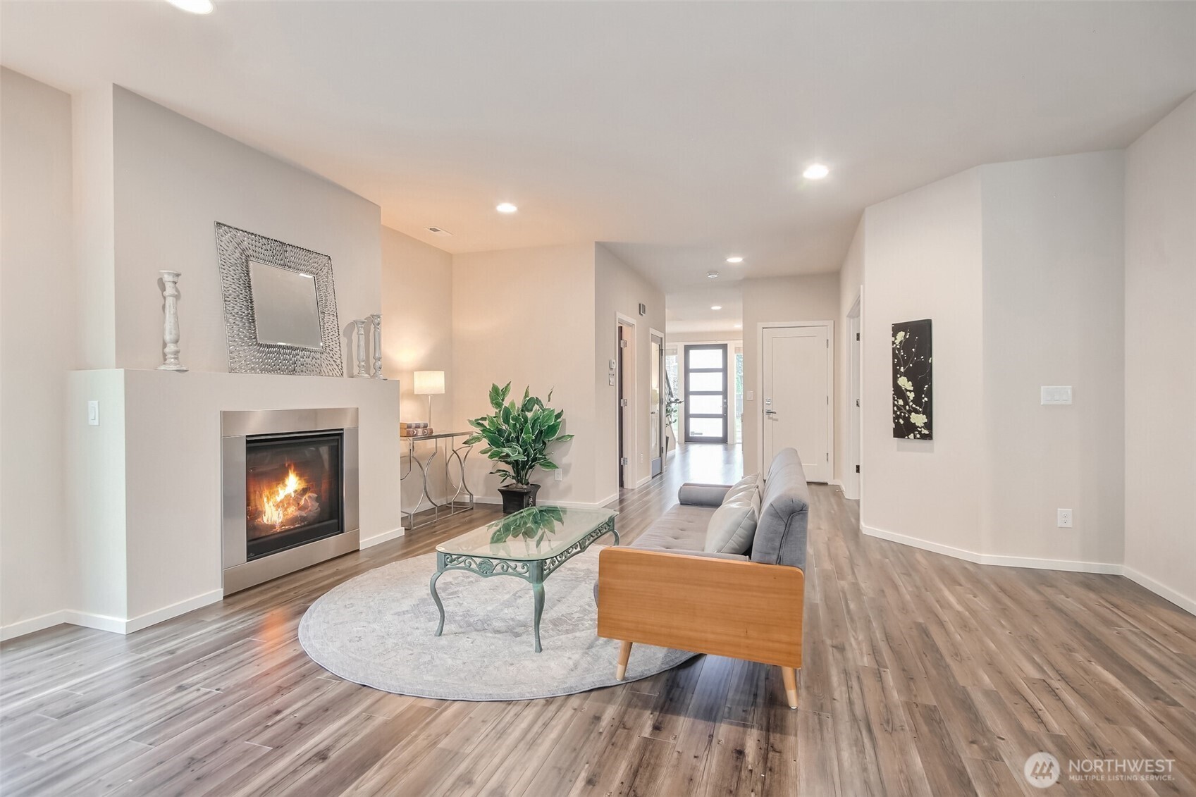 Great room with cozy gas fireplace