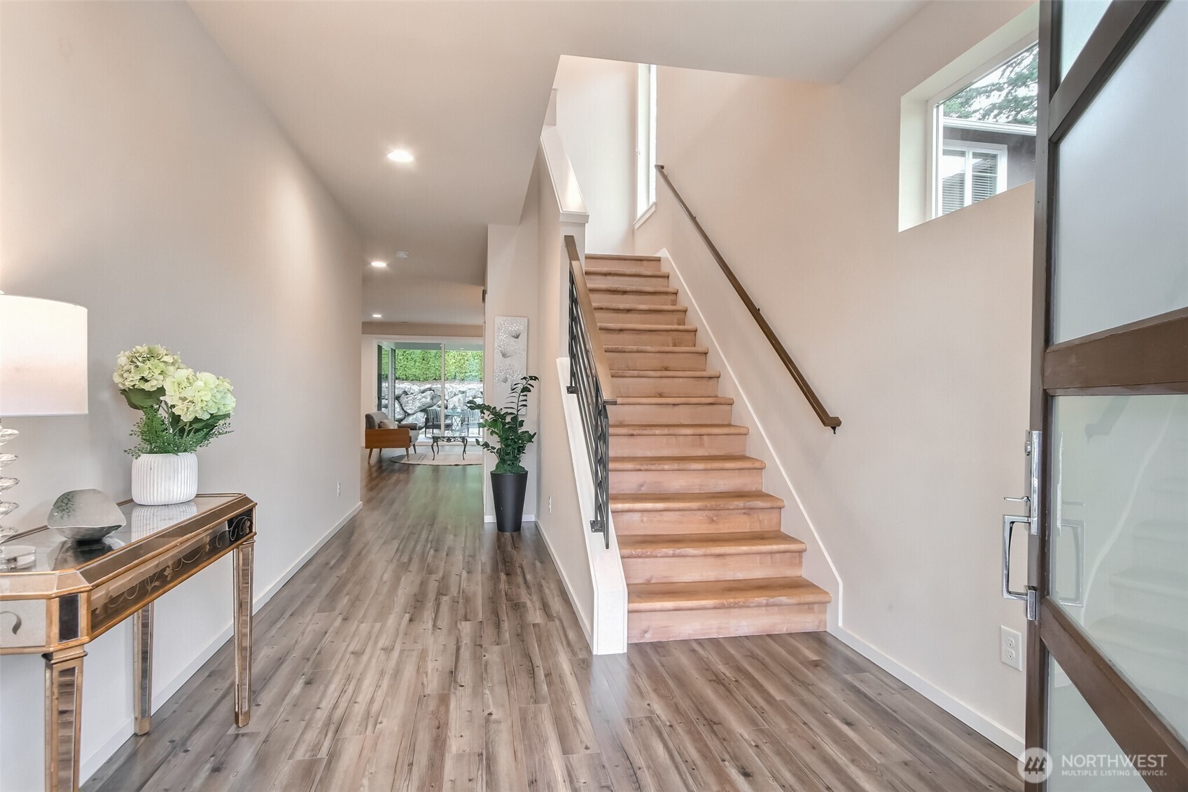 Bright and inviting entryway