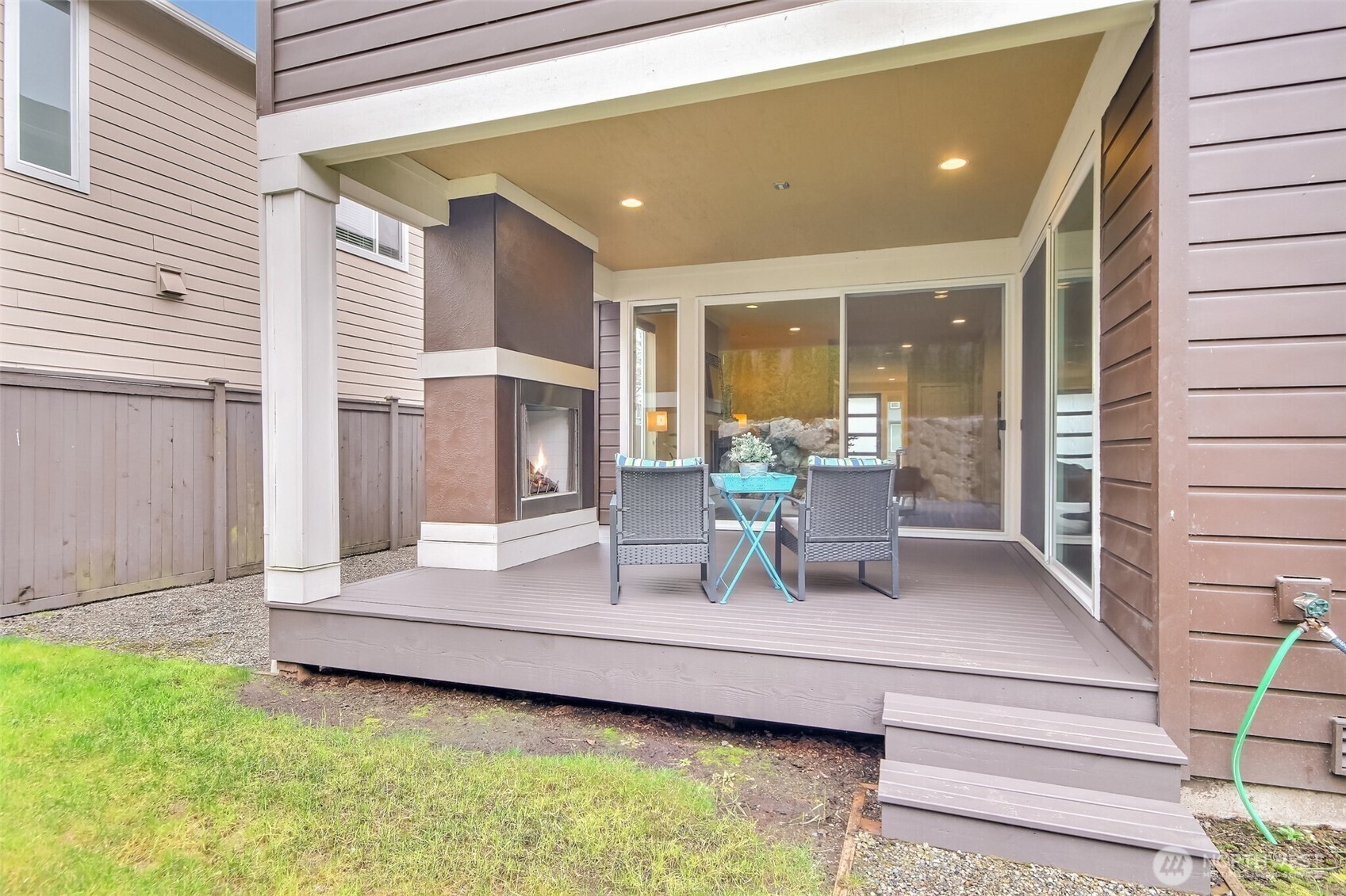 View of covered deck