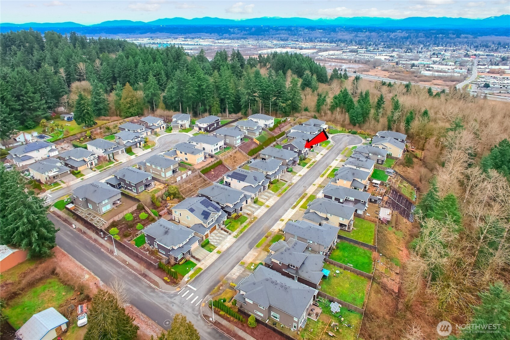 Property located in cul-de-sac