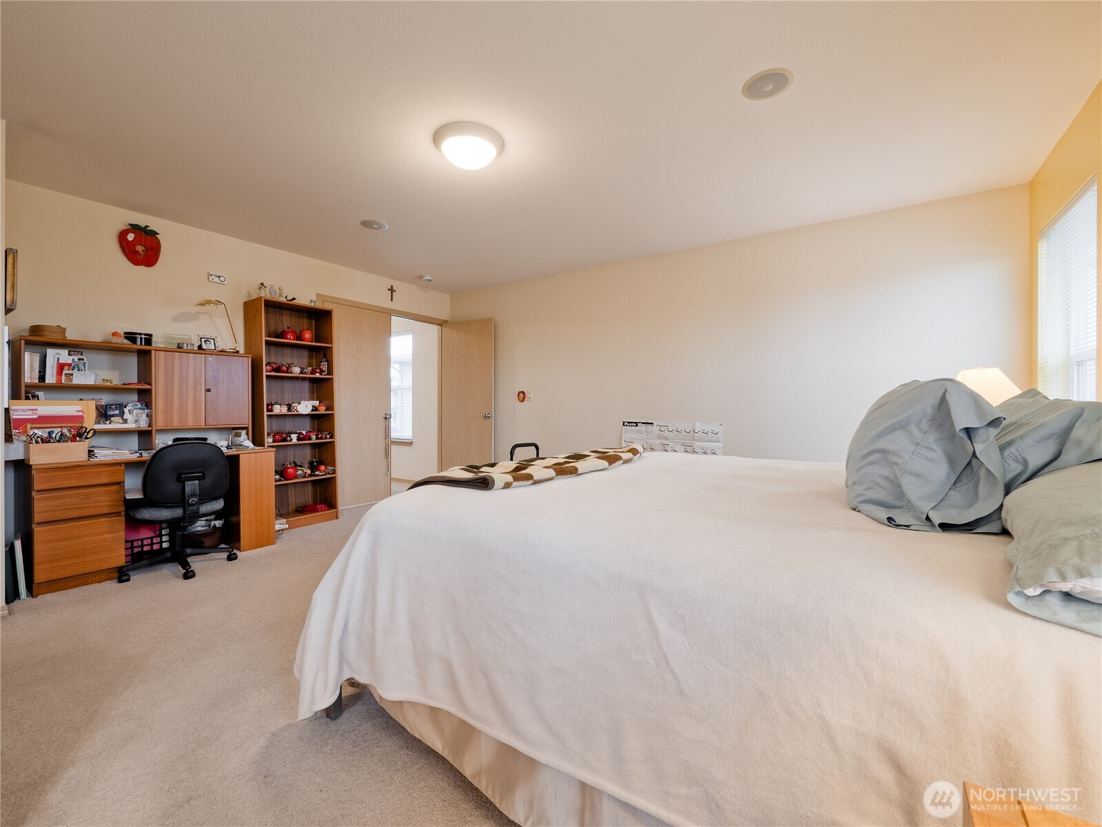 Primary suite with French doors