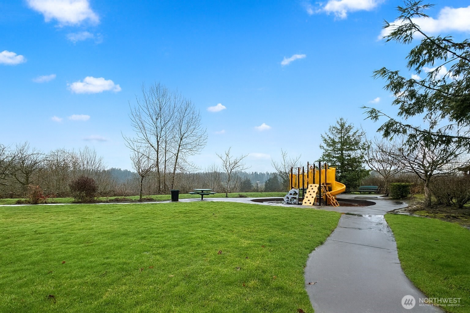 Small park with playground and peaceful views off 135th