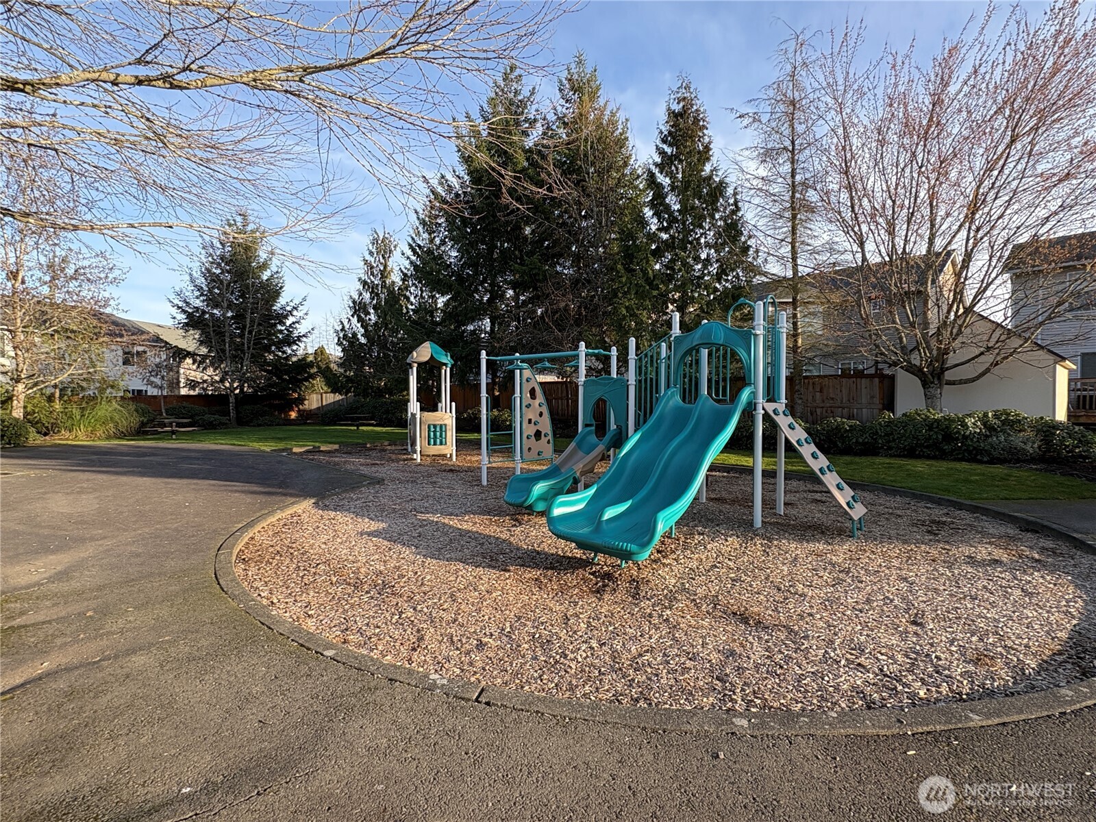Small park with 2 playsets off 132nd Pl (not shown on Google)