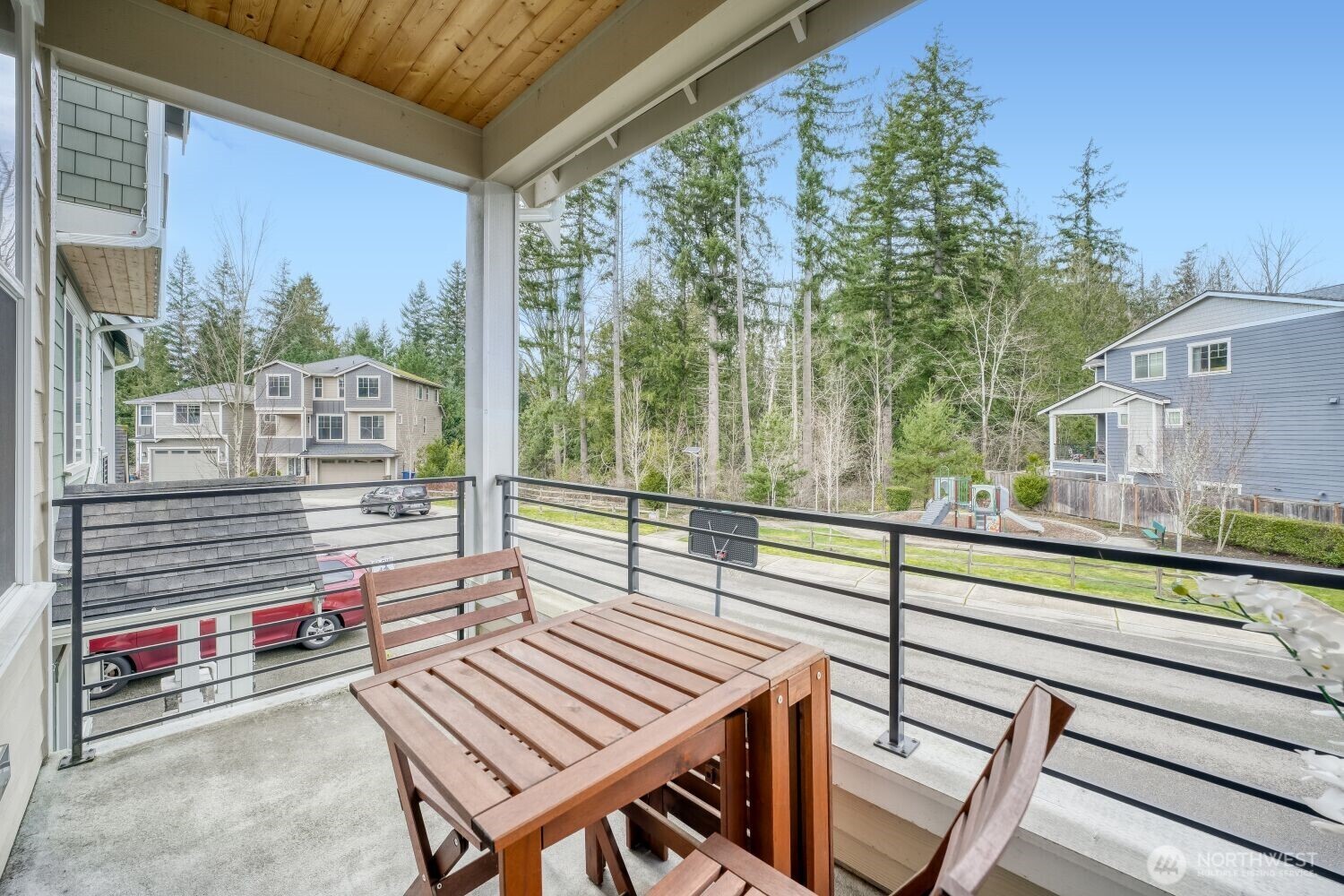 Covered balcony