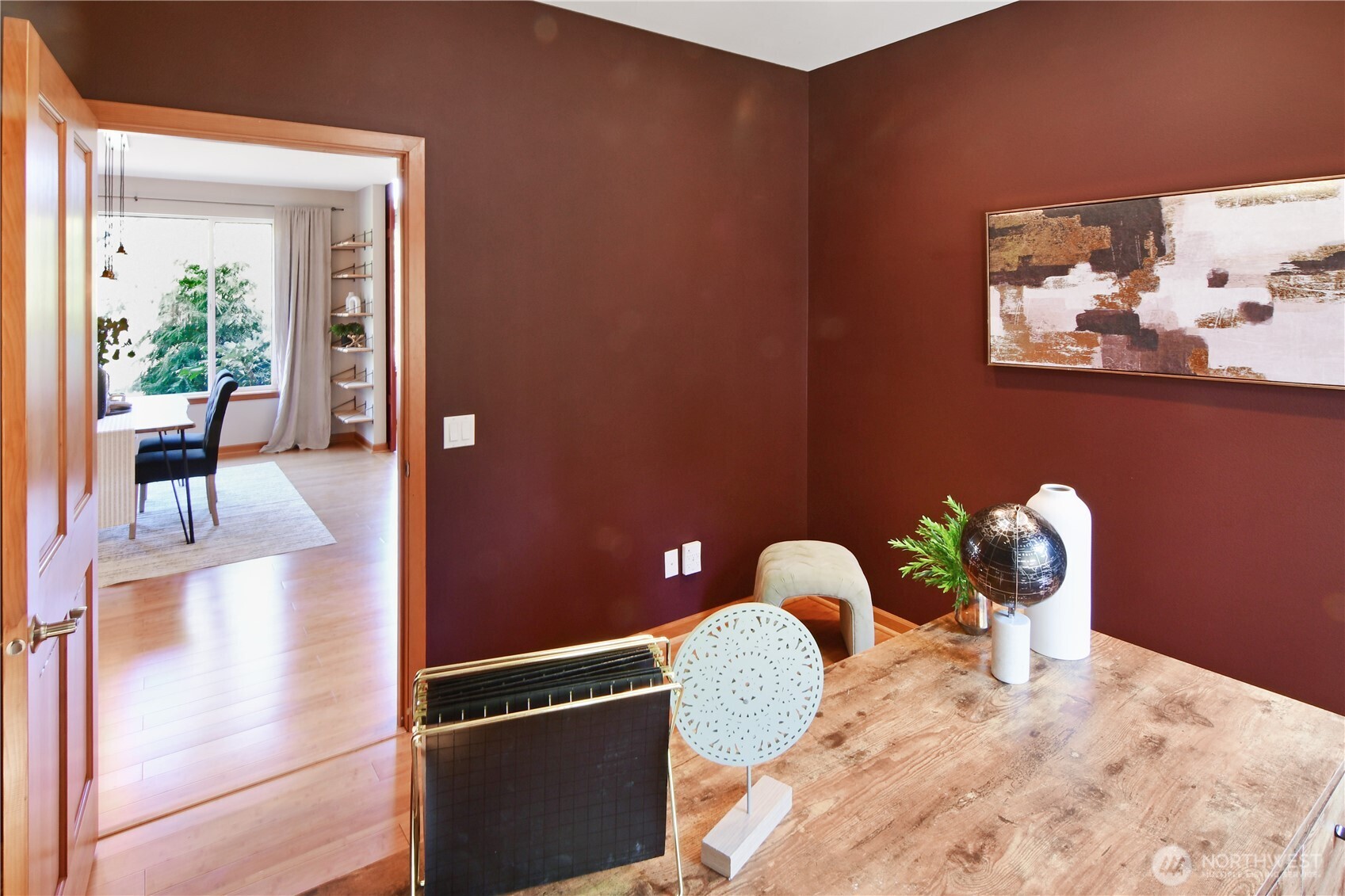 Convenient powder room with clean finishes, perfectly positioned on the main level.