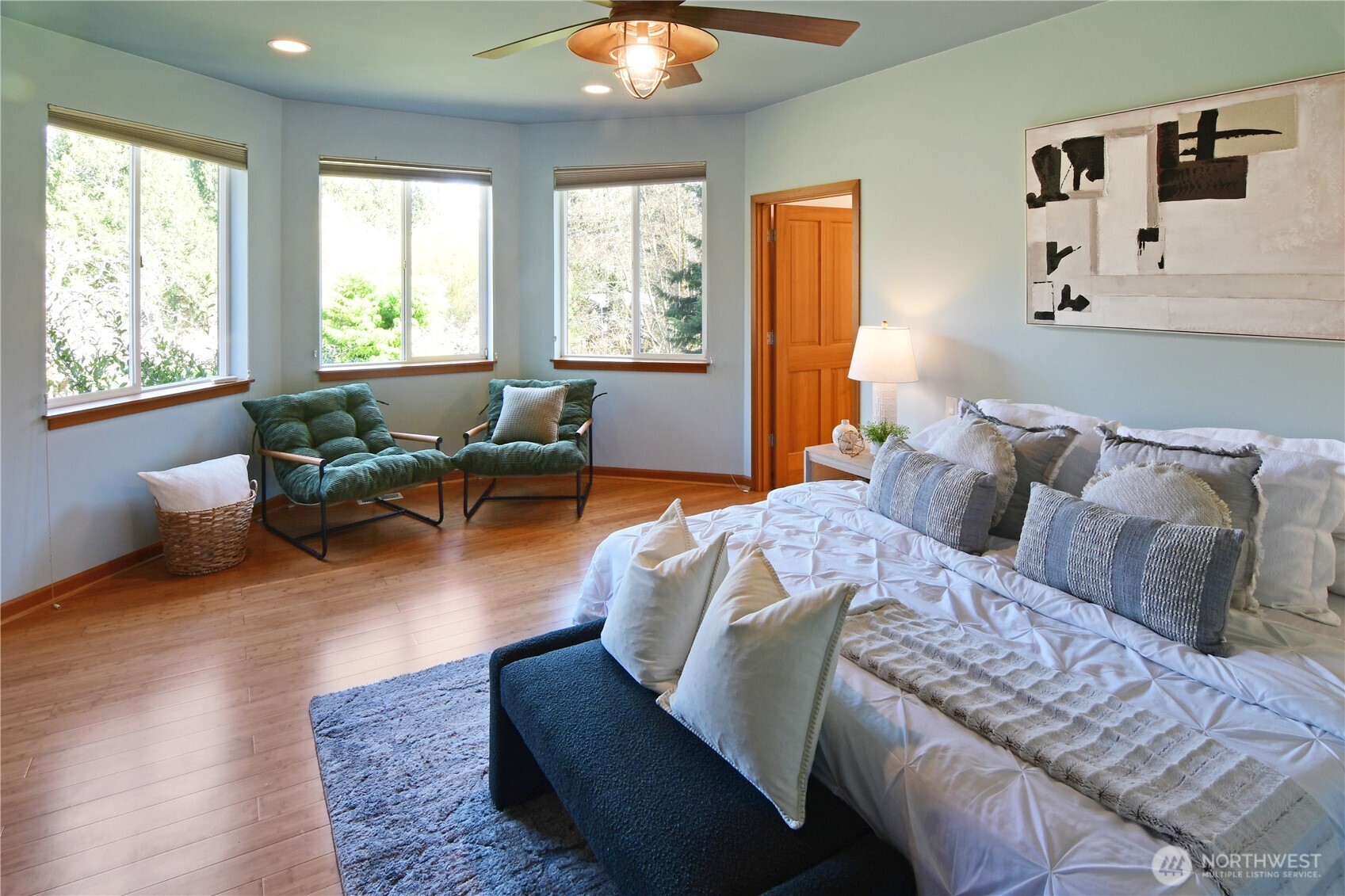 Generous primary suite with wide pathways, abundant light, and seamless connection to your dream walk-in closet. NO kidding, its the size of a bedroom. A window adds natural light and faces the backyard for privacy.