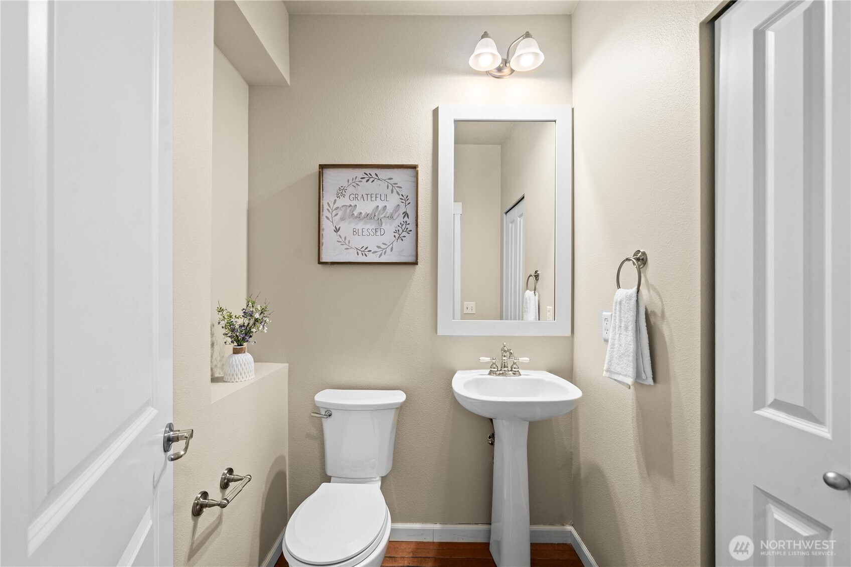 Powder Room with Liner Closet