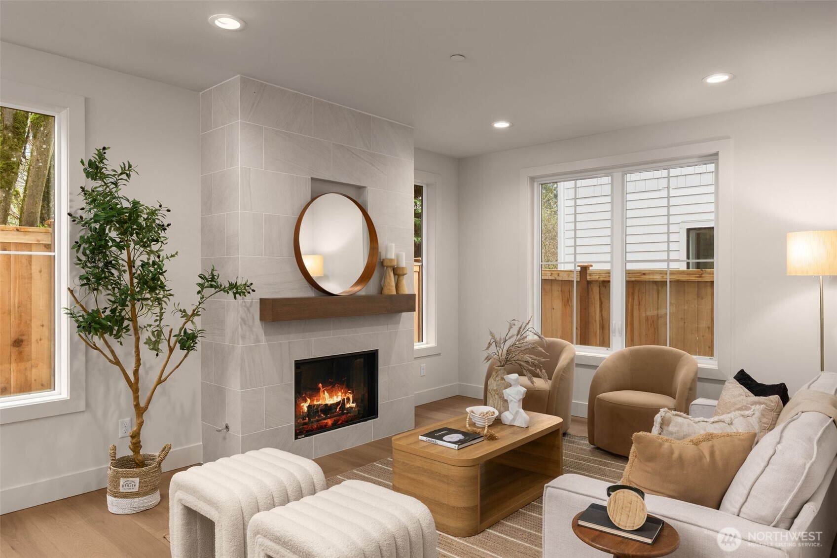 Entry hallway with staircase leading to upstairs bedrooms.