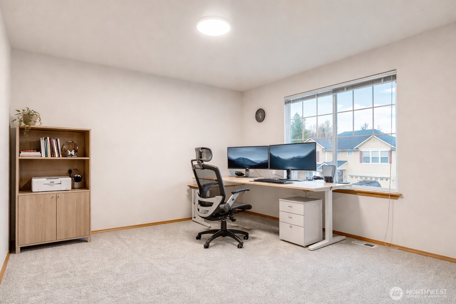 Virtually staged. Third upstairs bedroom with walk-in closet