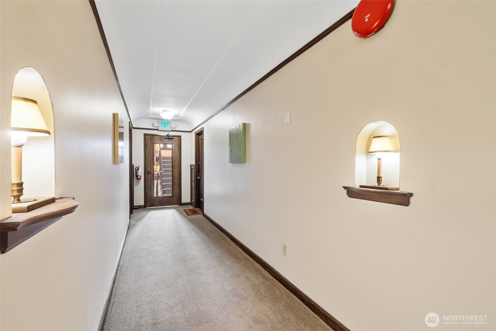 Interior hallway of the community.