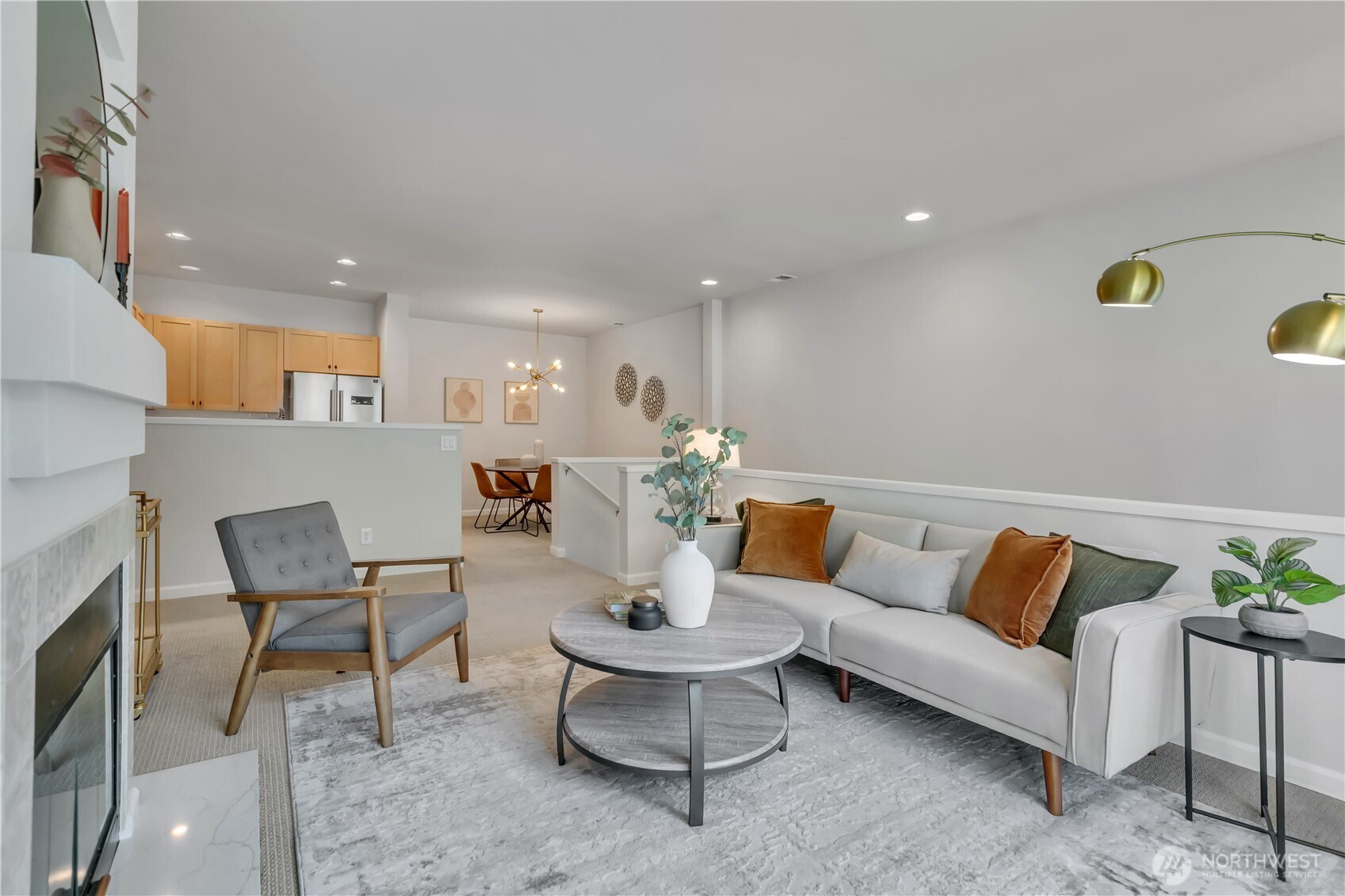 Open-concept living, kitchen, and dining areas create a seamless flow, ideal for both everyday living and entertaining.