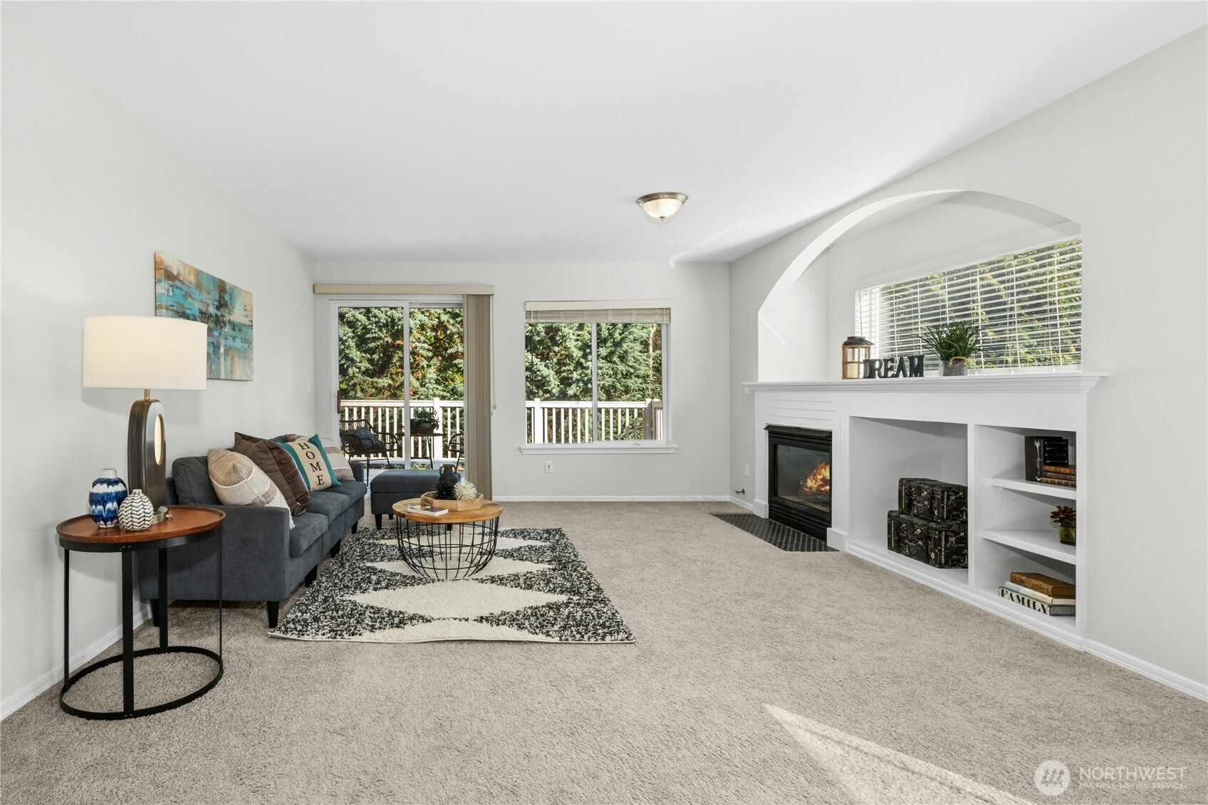 Opened, bright living room