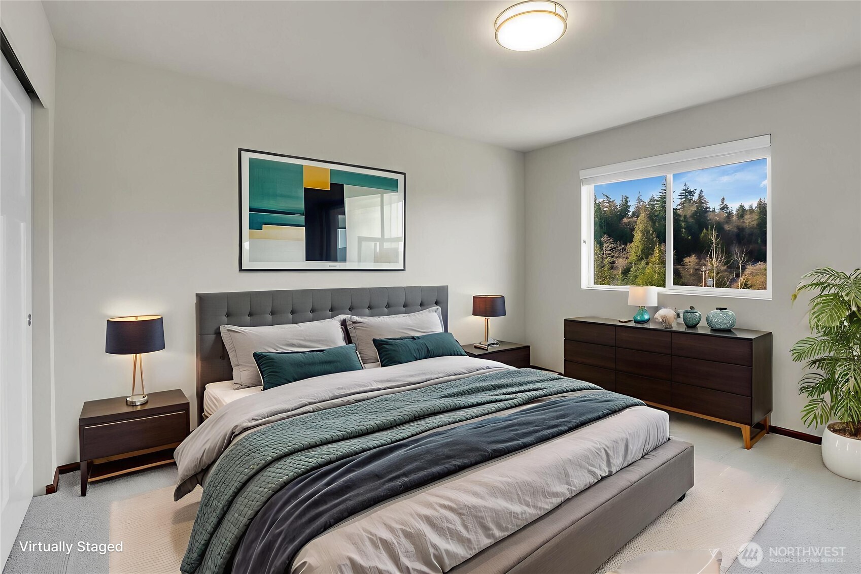 Vaulted ceilings and lots of windows create a wide open feel!