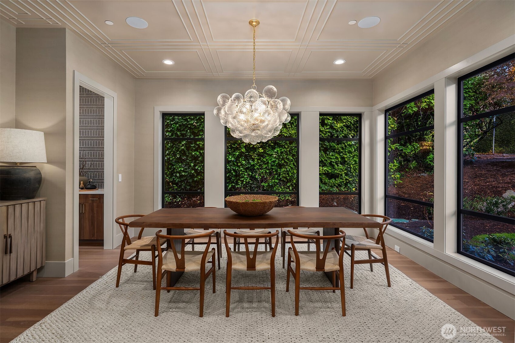 Designated den and dining room