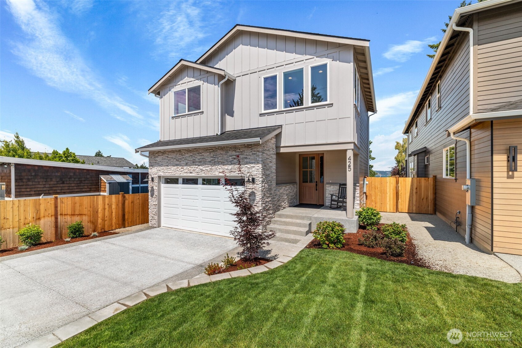 Rarely found new construction in the boutique enclave of Lower Browns Point