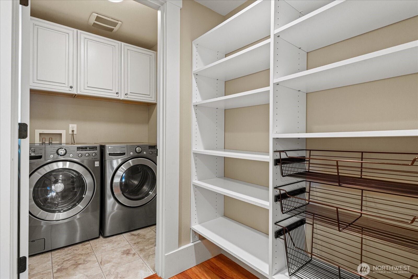 Laundry room past kitchen
