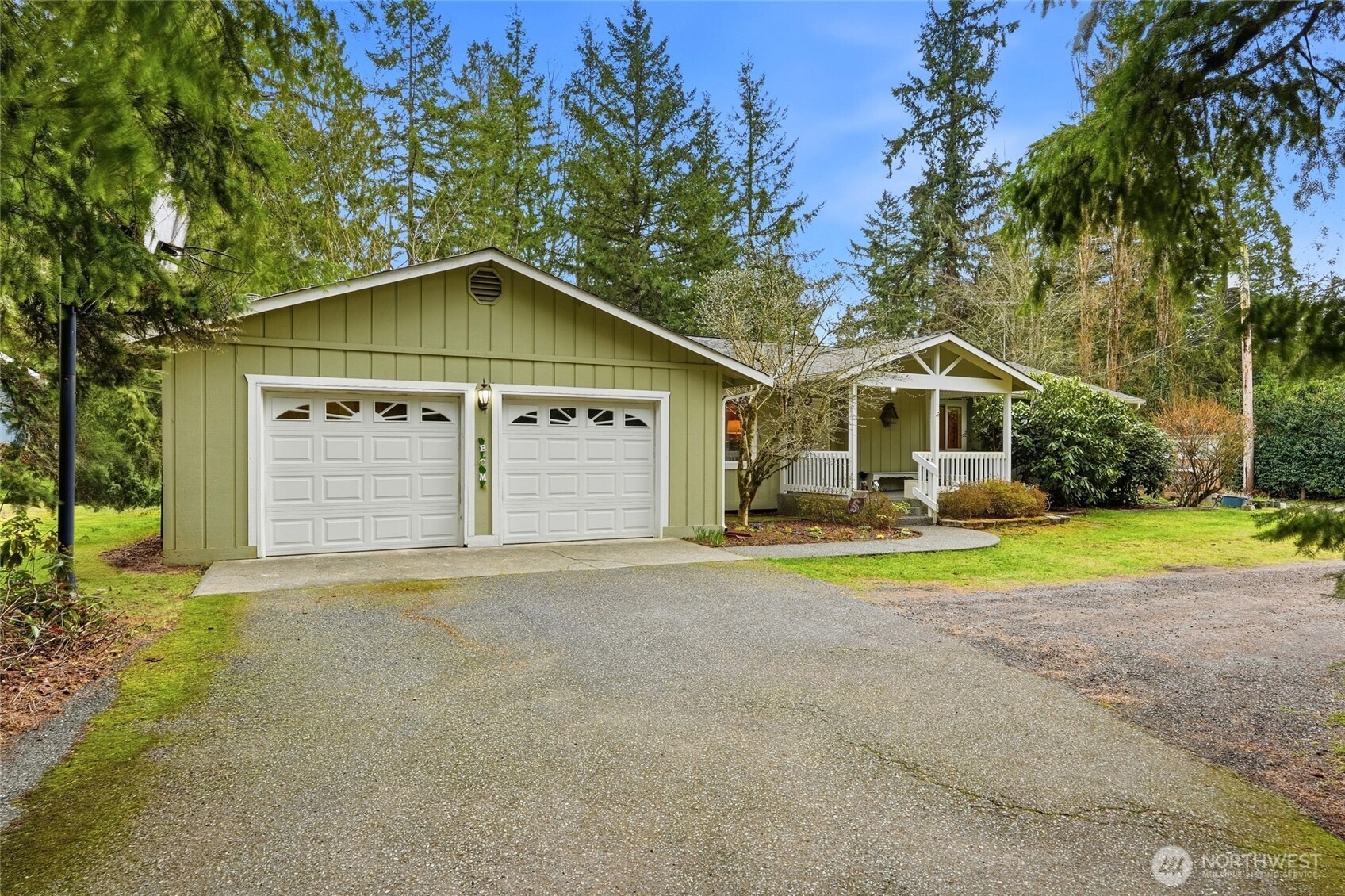Home has Circular Driveway