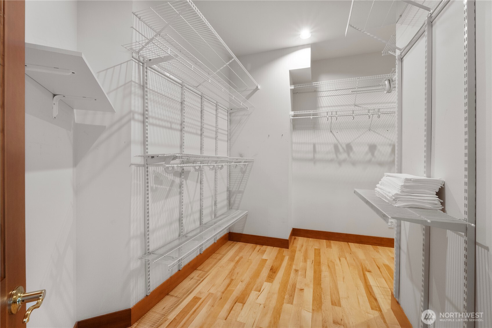 huge walk-in closet, bigger than photo shows.