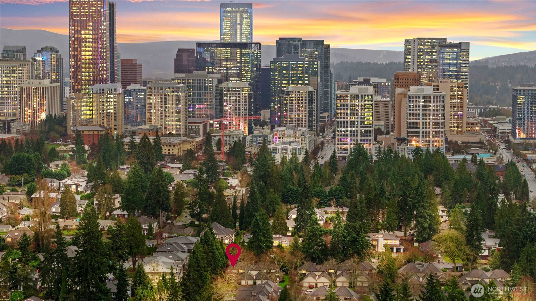 Walk to downtown Bellevue